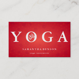 Elegant Logo Yoga Meditation Business Card
