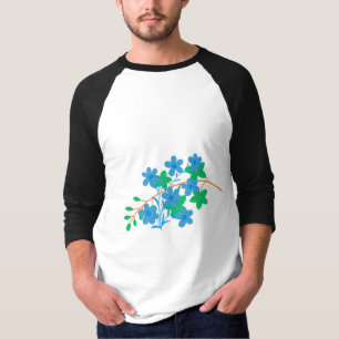 Elegant Long Leaf Line Art   Minimal Botanical  T-Shirt