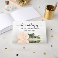 Elegant Long Stemmed Blush Peach Rose Wedding