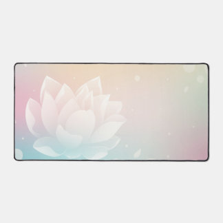 Elegant Lotus Bloom Desk Mat