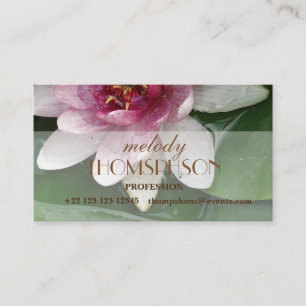 Elegant Lotus Flower  Business Cards