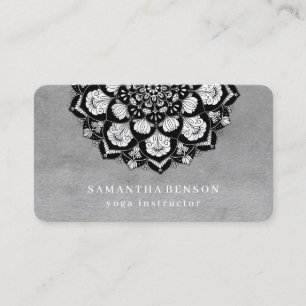 Elegant Lotus Flower Logo Yoga Business Card