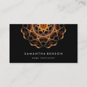 Elegant Lotus Flower Logo Yoga Business Card