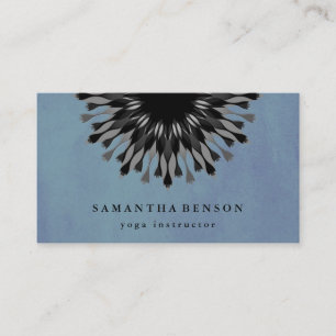 Elegant  Lotus Flower Logo Yoga Business Card