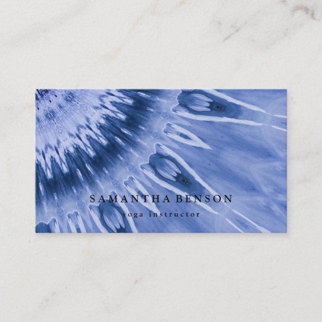 Elegant Lotus Flower Logo Yoga Business Card (Front)