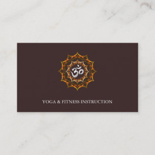 Elegant Lotus Flower Logo Yoga Business Card