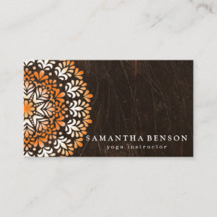 Elegant Lotus Flower Logo Yoga Business Card