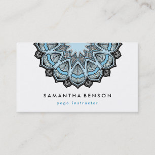 Elegant Lotus Flower Logo Yoga Business Card