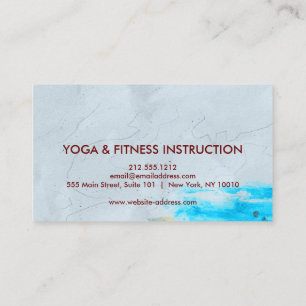 Elegant Lotus Flower Logo Yoga Business Card