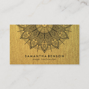 Elegant Lotus Flower Logo Yoga Business Card