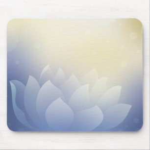 Elegant Lotus Flower Mouse Pad 