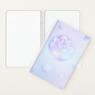 Elegant Lotus Hardcover Small Notebook