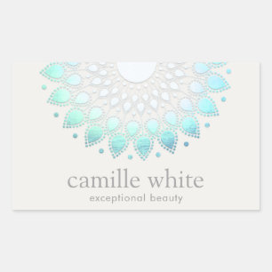 Elegant Lotus Holistic Spa and Beauty Rectangular Sticker