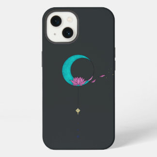 Elegant Lotus Moon Black iPhone / iPad case
