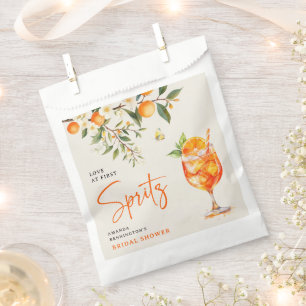 Elegant Love at First Spritz' Bridal Shower  Favour Bags