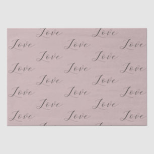 Elegant Love Cream Beige Clay Wedding Tissue Paper