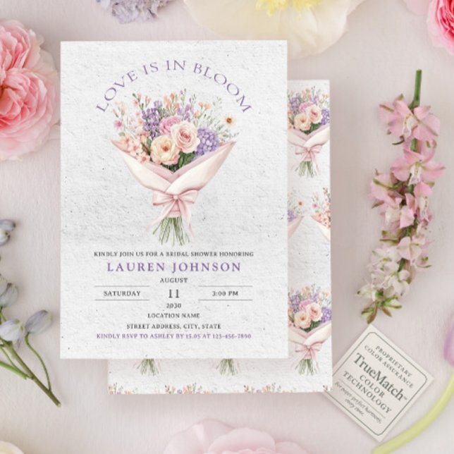 Elegant Love is In Bloom Floral Bridal Shower Invitation (Creator Uploaded)