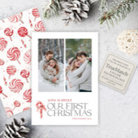 Elegant Love Is Sweet First Christmas Red 2 Photo
