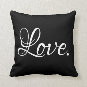 elegant LOVE. script Cushion