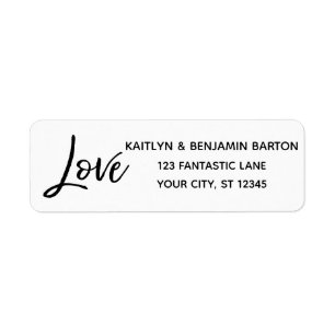 Elegant "Love" Typography in Modern Handwriting