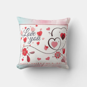Elegant Love You For Valentine's Day  Cushion