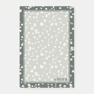 Elegant Lunaria Monogram Personalized Post-it Notes