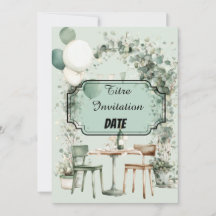 Elegant lush design with editable title and date