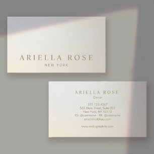 Elegant Lux Professional Silver Gray Gradient Business Card