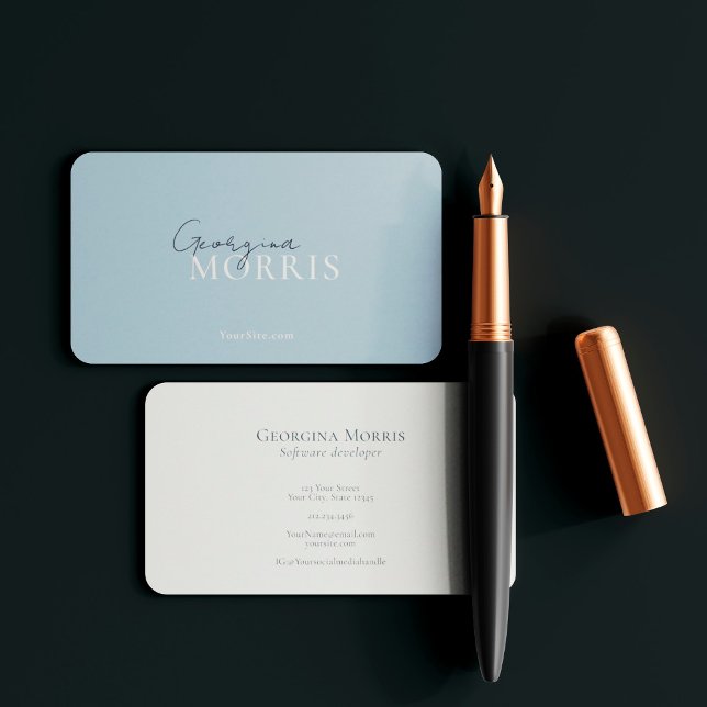 Elegant Luxe Stylish Calligraphy Professional Business Card (Creator Uploaded)
