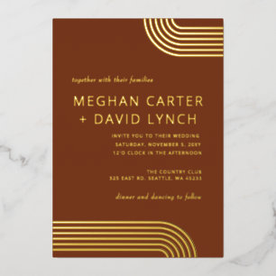 Elegant Luxe Terracotta Arched Gold Wedding 