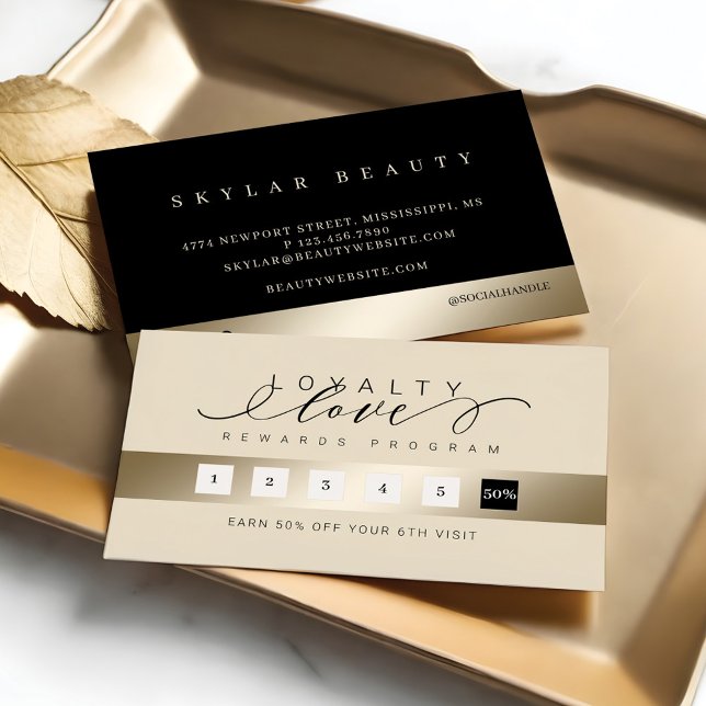 Elegant Luxurious Gold Black Loyalty Love Rewards (Elegant Luxurious Gold Black Loyalty Love Rewards)