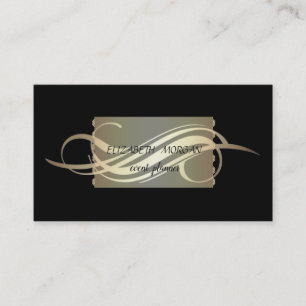 Elegant Luxury Black Business Card