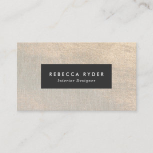 Elegant Luxury Black Faux Gold Subtle Glitter Business Card