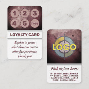 Elegant Luxury Brands Professional Law Office Loyalty Card