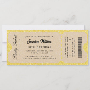 Elegant Luxury Event Ticket Invitation