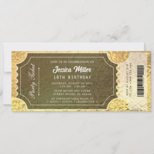 Elegant Luxury Event Ticket Invitation