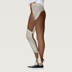 Elegant Luxury Faux Cow Leather Modern Collection Leggings