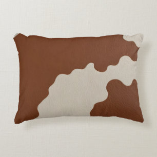 Elegant Luxury Faux Cow Leather Popular Collection Decorative Cushion