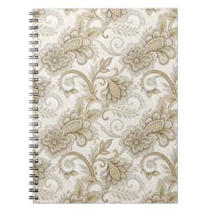 Elegant Luxury Floral Paisley Design Pattern Art Notebook