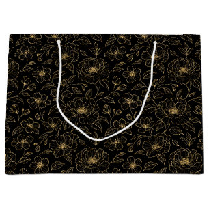 Elegant Luxury Floral Seamless Large Gift Bag