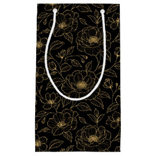 Elegant Luxury Floral Seamless Small Gift Bag