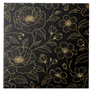 Elegant Luxury Floral Seamless Tile