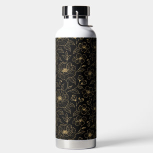 Elegant Luxury Floral Seamless Water Bottle