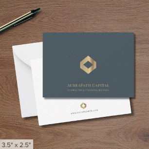 Elegant Luxury Gold Logo  Card