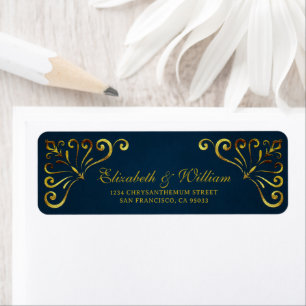 Elegant Luxury Gold Navy & Chic Frame return
