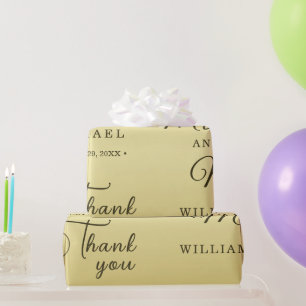 Elegant Luxury Gold Ornate wedding Wrapping Paper