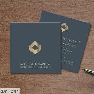 Elegant Luxury Logo Square Business Card