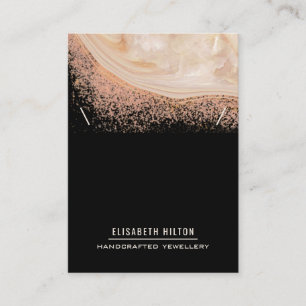 Elegant luxury marble agate NECKLACE DISPLAY Business Card