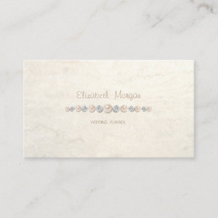 Elegant Luxury Simple,Diamonds,Pearls Business Card
