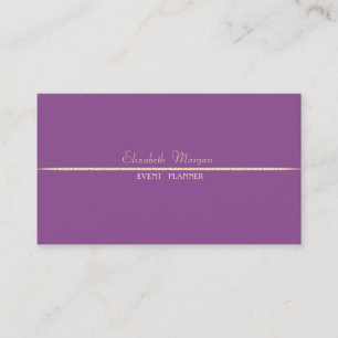 Elegant Luxury  Simple,Violet Business Card